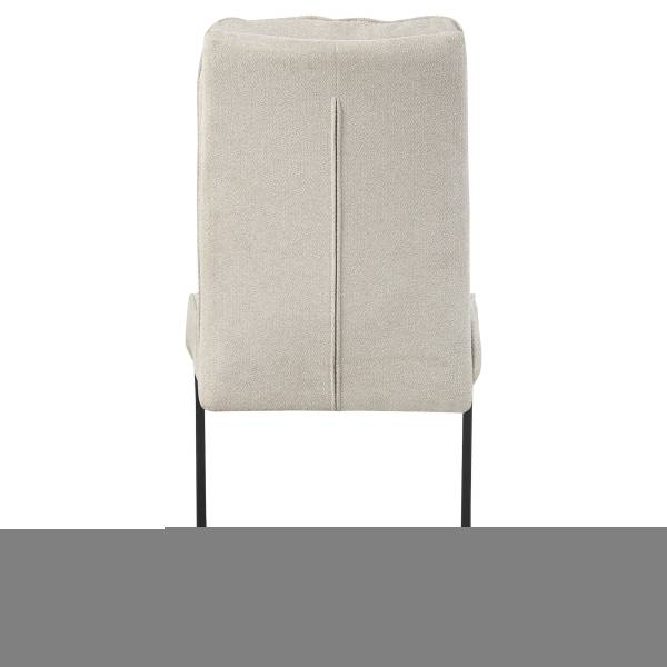 Chaise de salle à manger Frieda lot 2 Beige - Tissu - Fer - 47 x 94 x 61 cm