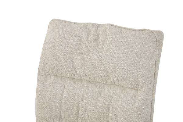 Chaise de salle à manger Frieda lot 2 Beige - Tissu - Fer - 47 x 94 x 61 cm