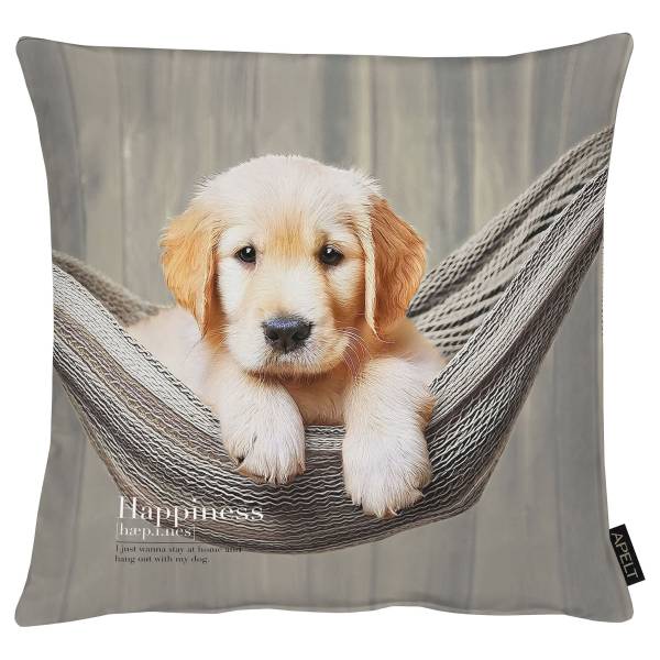 Housse de coussin Buddy Beige - Tissu mélangé - 46 x 46 x 0.5 cm