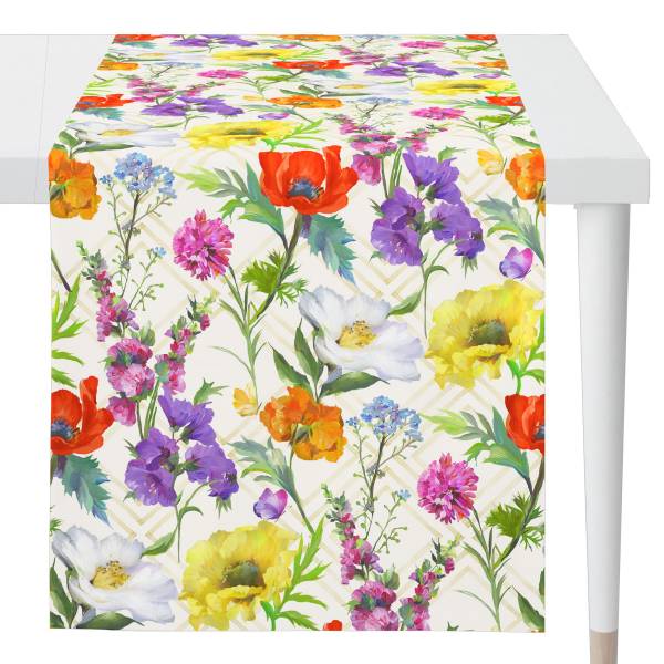 Tafelloper 7001 meerdere kleuren - mixweefsel - 48 x 140 cm