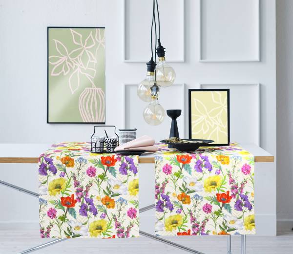 Tafelloper 7001 meerdere kleuren - mixweefsel - 48 x 140 cm