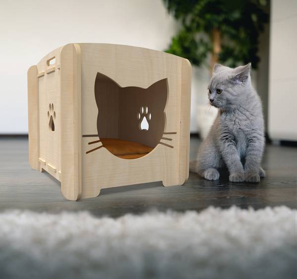 Katzenhaus Pets Braun