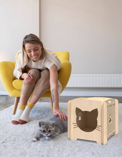 Katzenhaus Pets Braun