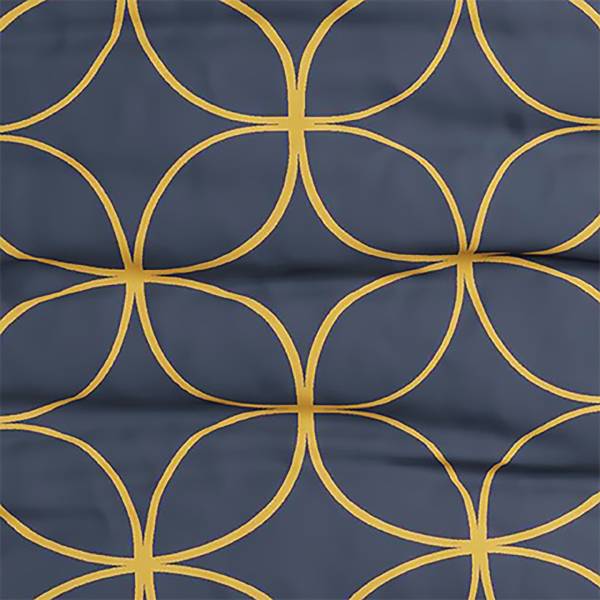 Satin-Bettwäsche Noctura Satin - Dunkelblau - 155 x 220 cm + Kissen 80 x 80 cm