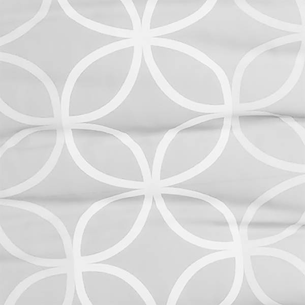 Satin-Bettwäsche Aluna Satin - Grau - 155 x 220 cm + Kissen 80 x 80 cm