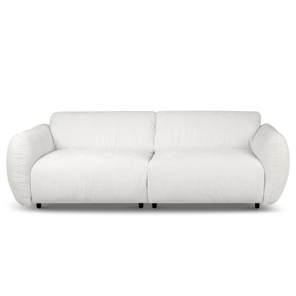 2,5-Sitzer Sofa NORDELLA Webstoff Stormy: Creme