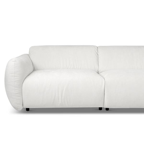 2,5-Sitzer Sofa NORDELLA Webstoff Stormy: Creme