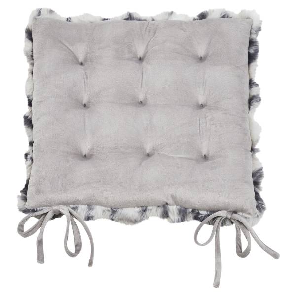 Coussin de chaise Baloon Polyester - Gris