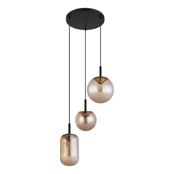 Hanglamp ORVIO type B gekleurd glas/ijzer - 1-lichts