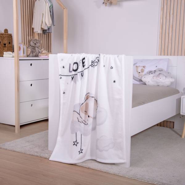 Kinder-Kuscheldecke Sleeping little bear Microfaser