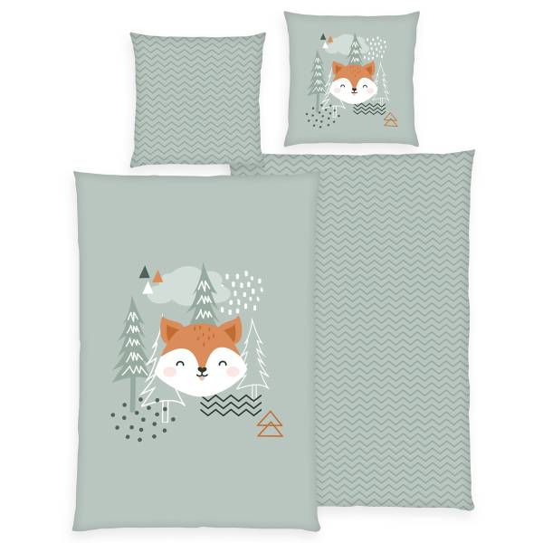 Flanell-Kinderbettwäsche Nordic Forest kaufen