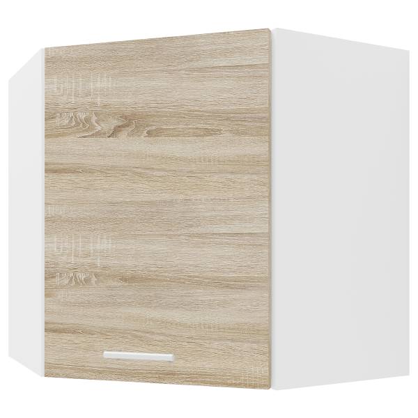 Pensile angolare Esilo Effetto quercia di Sonoma / Bianco