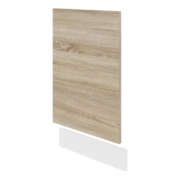 Frontale per lavastoviglie Esilo Effetto quercia di Sonoma / Bianco - Larghezza: 45 cm