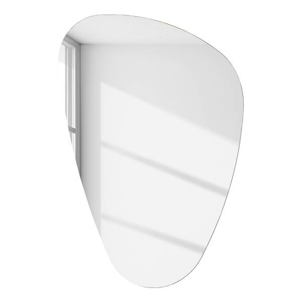 Beleuchteter Spiegel Lorna oval Durchsichtig - Holzwerkstoff - 55 x 83 x 3 cm