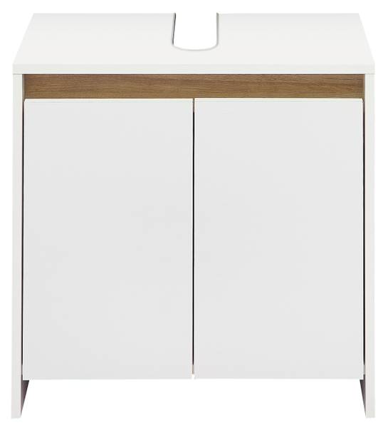 Badset Quickset 100 5-teilig Midischrank Matt Weiß / Eiche Riviera Dekor