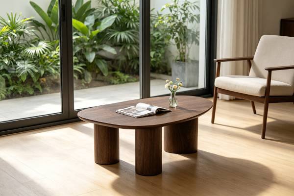 Furnierter Couchtisch ITOKO Walnuss