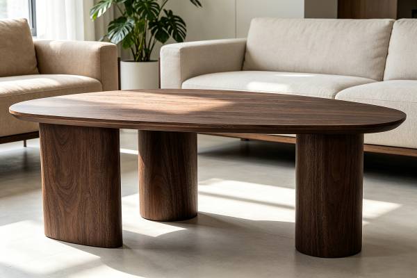 Furnierter Couchtisch ITOKO Walnuss