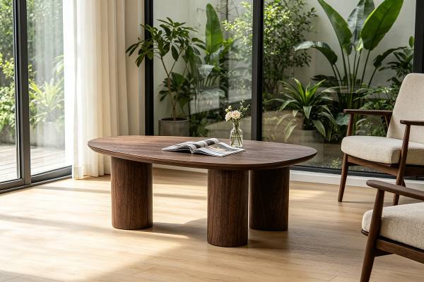 Furnierter Couchtisch ITOKO Walnuss