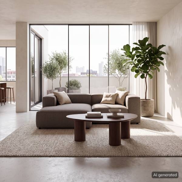 Furnierter Couchtisch ITOKO Walnuss
