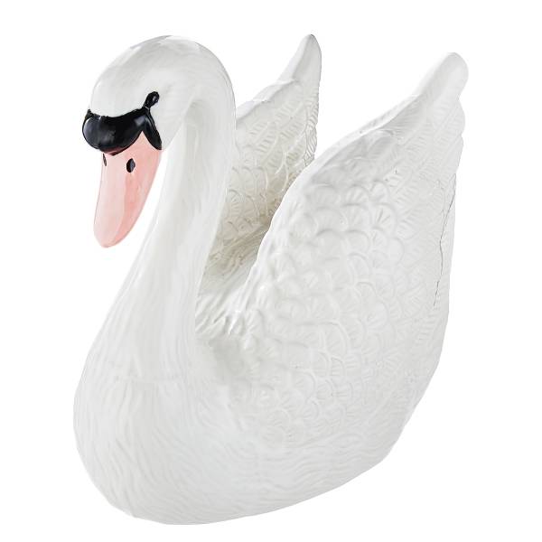 Cygne décoratif ODETTE Grès cérame - Blanc