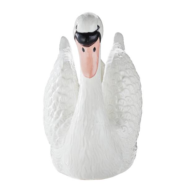 Cygne décoratif ODETTE Grès cérame - Blanc