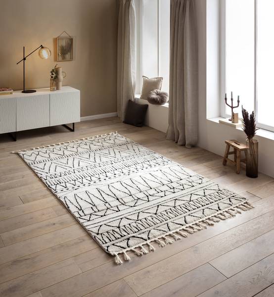 Kurzflorteppich Ocean Mischgewebe - 80 x 120 cm