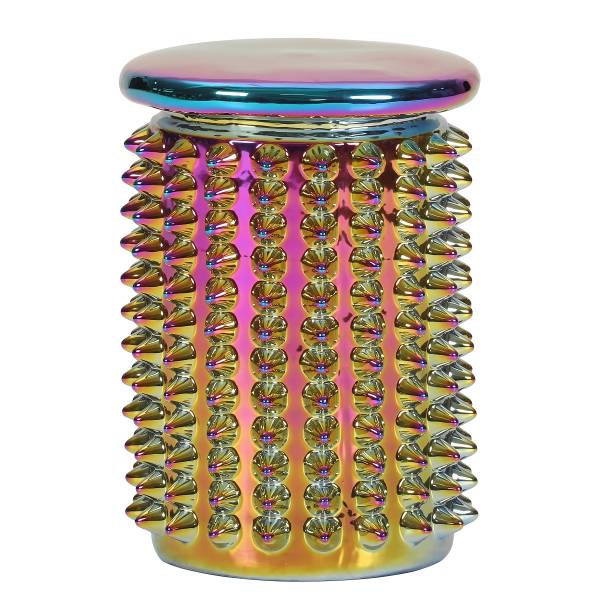 Bijzettafel Kadema - type E blauw/pink/goudkleurig