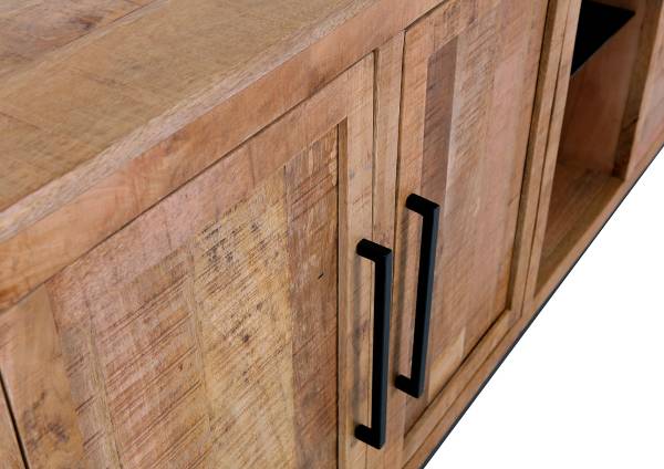 Houten dressoir Ancute mangohout/zwart