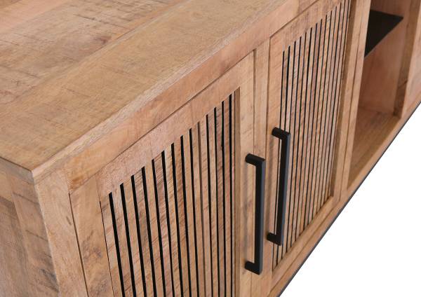 Houten dressoir Ancute mangohout/zwart