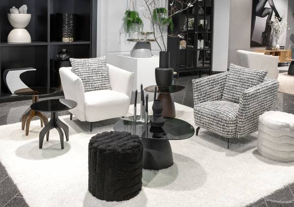Salontafel Maldyr - glas zwart