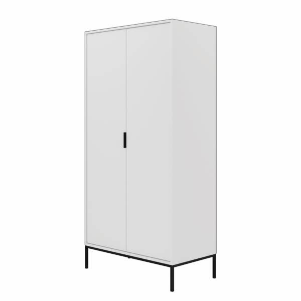 Armoire Austin Blanc - Noir