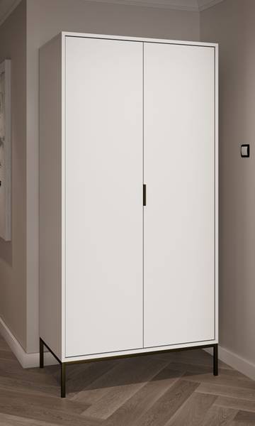 Armoire Austin Blanc - Noir