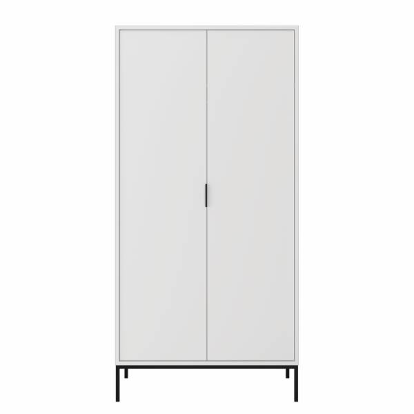 Armoire Austin Blanc - Noir