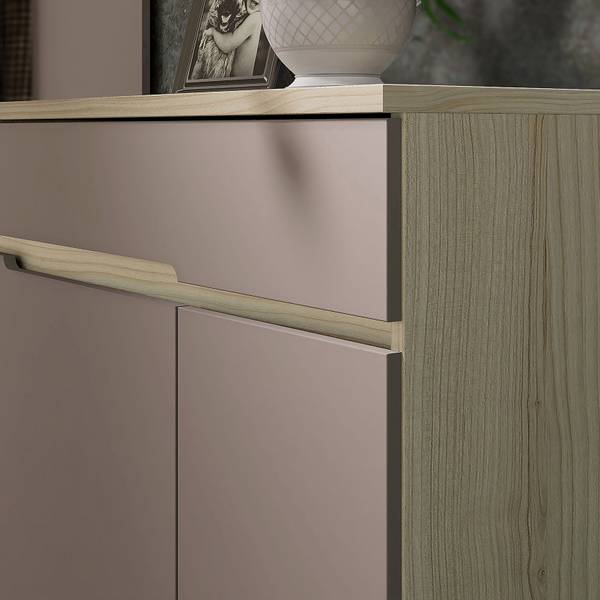 Schoenenkast Shamsi lichtbruin/Riva eikenlook