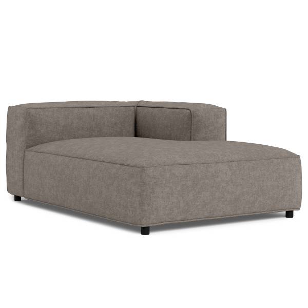 Sofaelement Chaiselongue MIKO Webstoff Fadia: Taupe