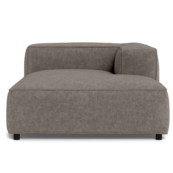 Sofaelement Chaiselongue MIKO Webstoff Fadia: Taupe