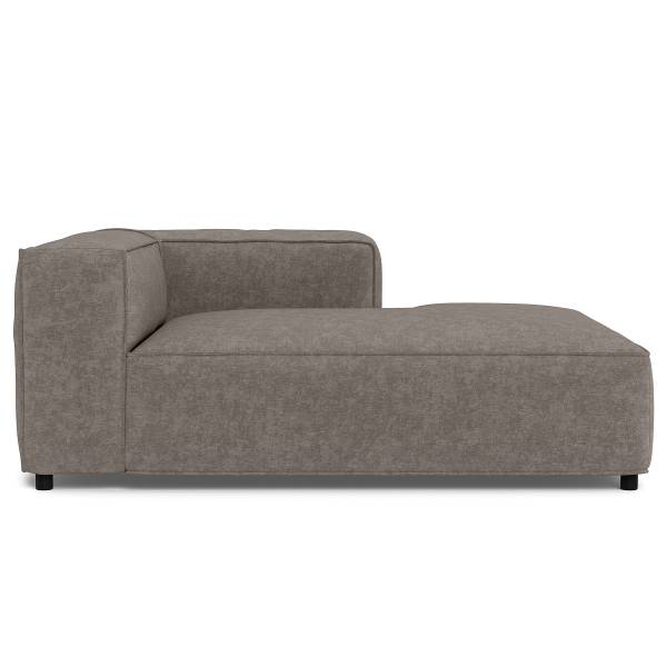 Sofaelement Chaiselongue MIKO Webstoff Fadia: Taupe