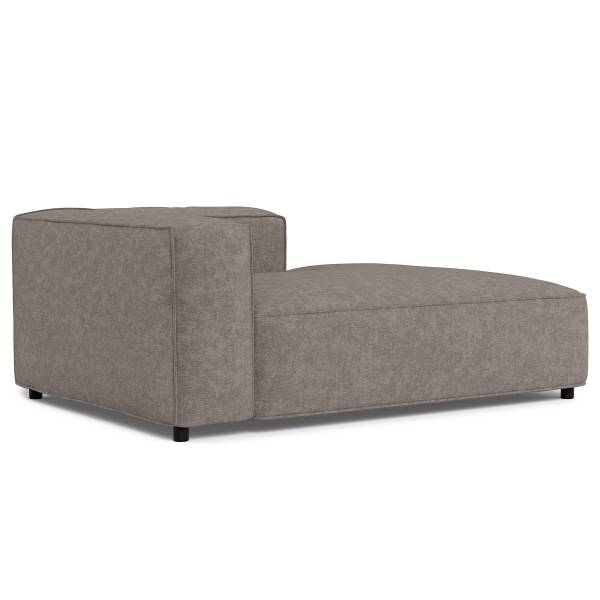 Sofaelement Chaiselongue MIKO Webstoff Fadia: Taupe