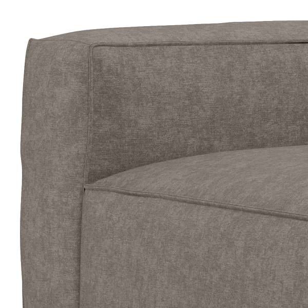 Sofaelement Chaiselongue MIKO Webstoff Fadia: Taupe