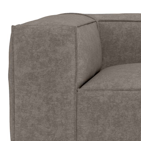 Sofaelement Chaiselongue MIKO Webstoff Fadia: Taupe