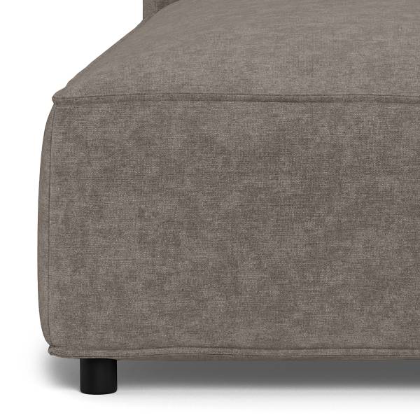 Sofaelement Chaiselongue MIKO Webstoff Fadia: Taupe