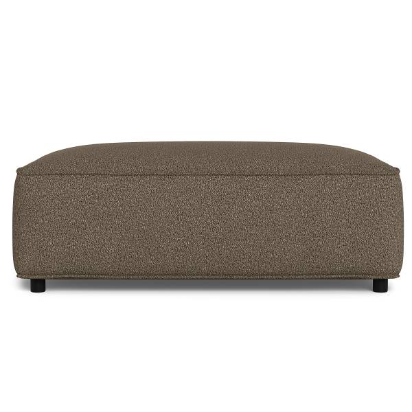 Polsterhocker MIKO Bouclé Stoff Coletta: Taupe