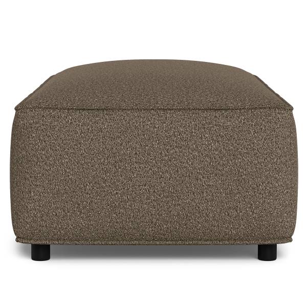 Polsterhocker MIKO Bouclé Stoff Coletta: Taupe