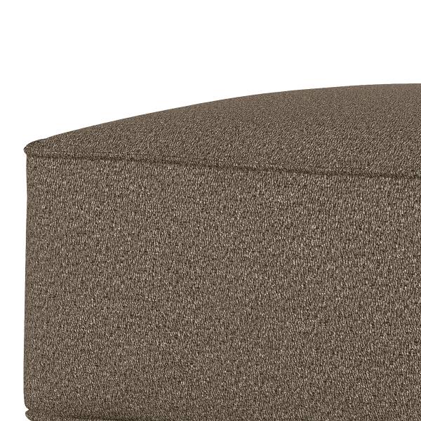 Polsterhocker MIKO Bouclé Stoff Coletta: Taupe