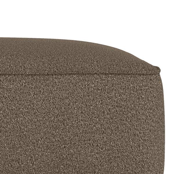 Polsterhocker MIKO Bouclé Stoff Coletta: Taupe