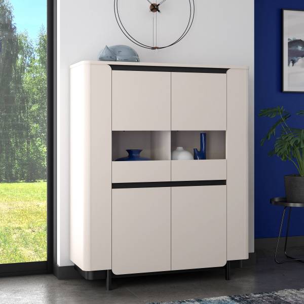 Vitrinenschrank Zhamari Mit Beleuchtung
