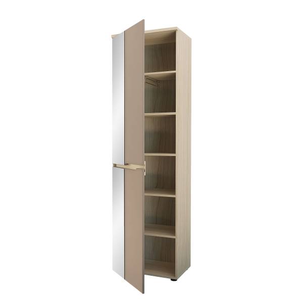 Halmeubelset Shamsi 5-delig lichtbruin/Riva eikenlook