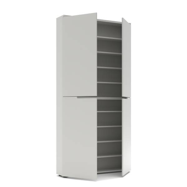Set di 5 mobili Mizzer Grigio chiaro - Larghezza: 224 cm