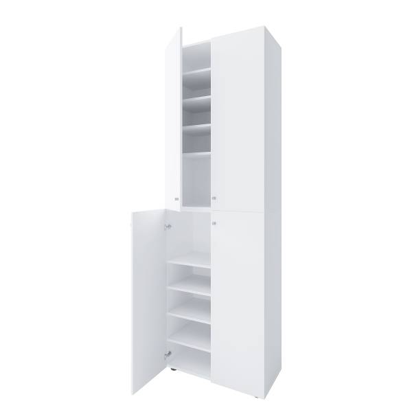 Meuble à chaussures Lona 4 portes Blanc - 8