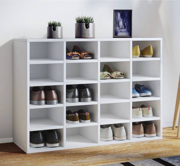 Schuhregal Hinsol Typ B Weiß